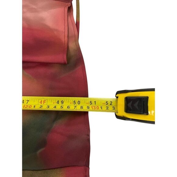 Zara Womens Midi Dress Size L Multicolor Tie Dye Satin Effect 2193/105 NWT - Picture 16 of 16